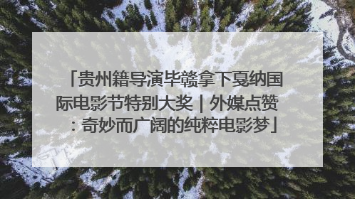 贵州籍导演毕赣拿下戛纳国际电影节特别大奖｜外媒点赞：奇妙而广阔的纯粹电影梦